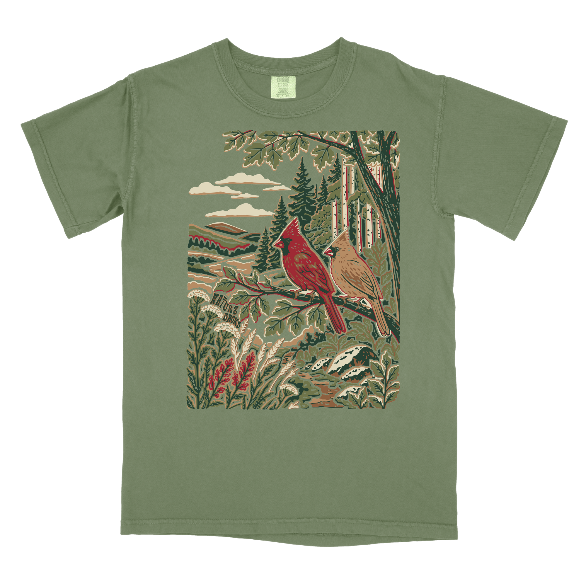 Crimson Cardinal Front Print