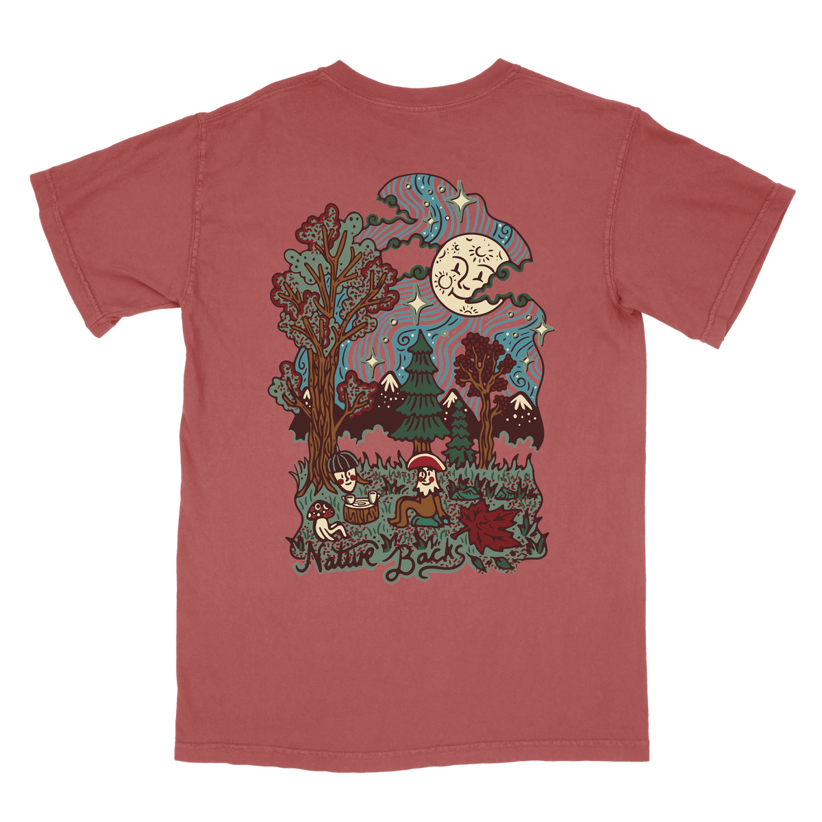 Fall Moon Front Print