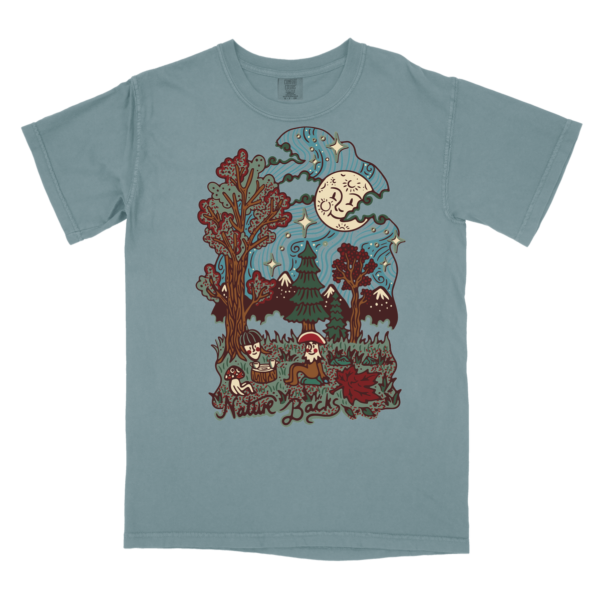 Fall Moon Front Print