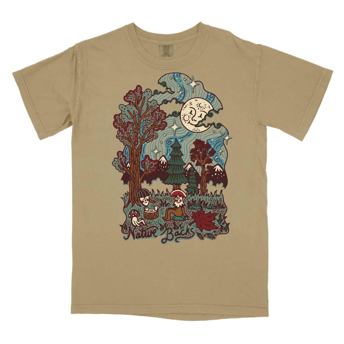 Fall Moon Front Print