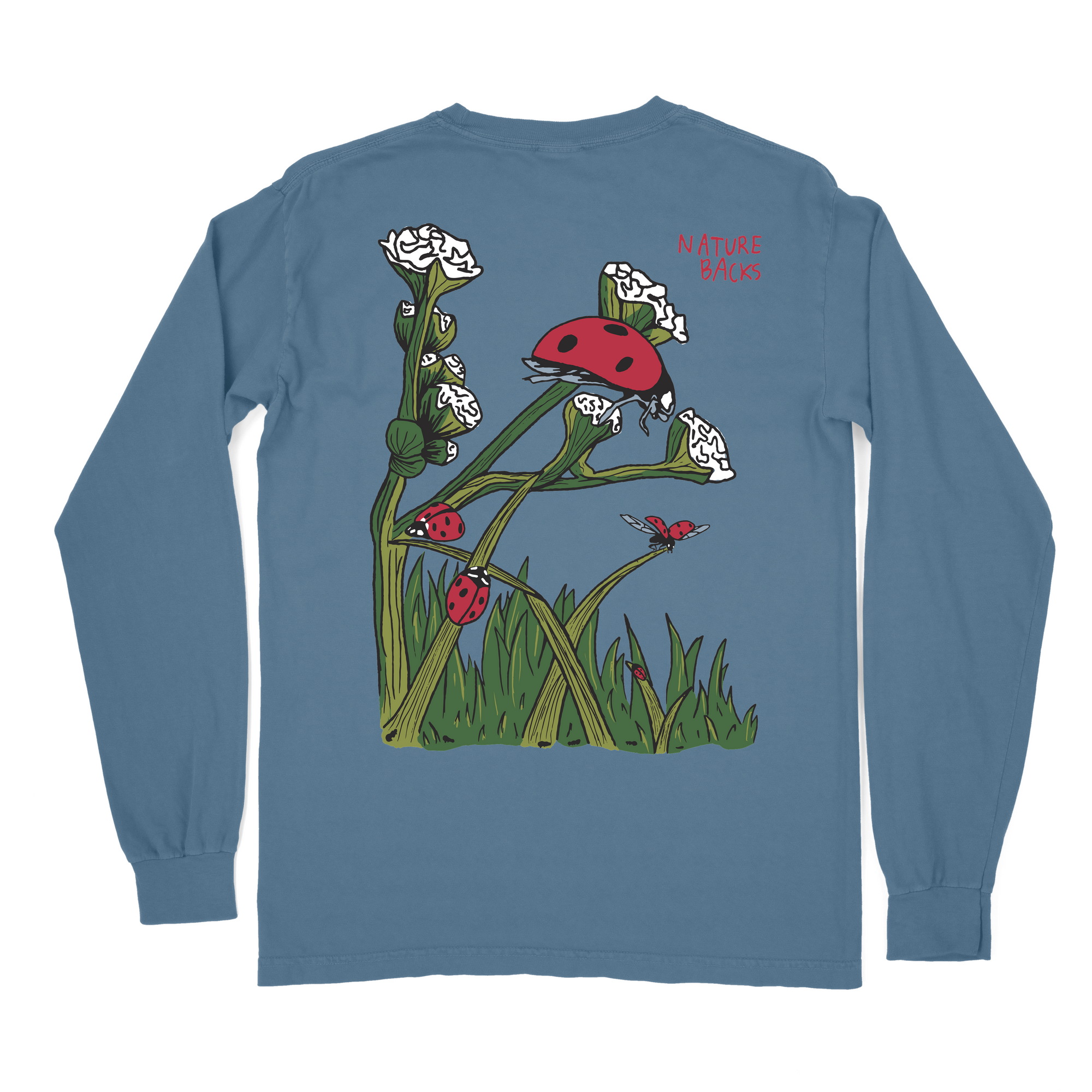 The Great Lady Bug Long Sleeve (Blue Jean) - Back