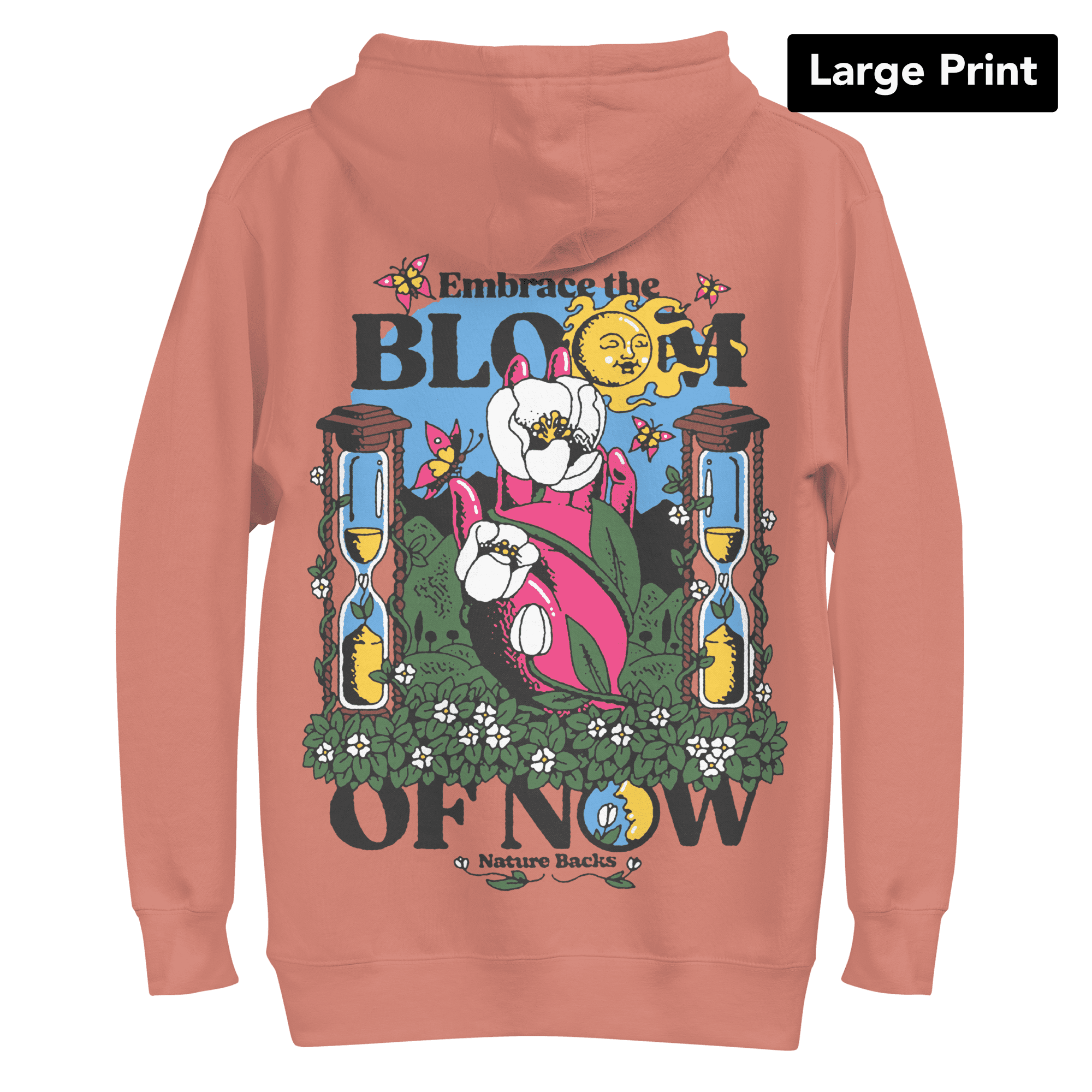 Bloom Hoodie - Large Print