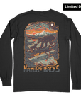 Nature Backs Comfort Colors Wild Black Long Sleeve T-Shirt | Nature-Inspired Design on Ultra-Soft Fabric