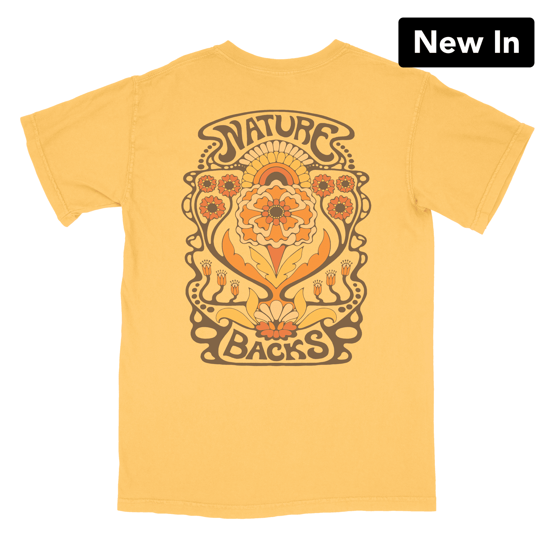 Nature Backs Comfort Colors Blossom Citrus Short Sleeve T-Shirt | Nature-Inspired Design on Ultra-Soft Fabric