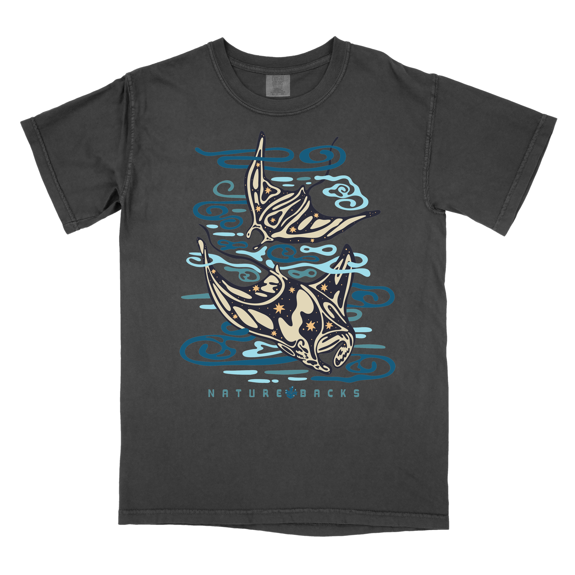 Manta Ray Front Print