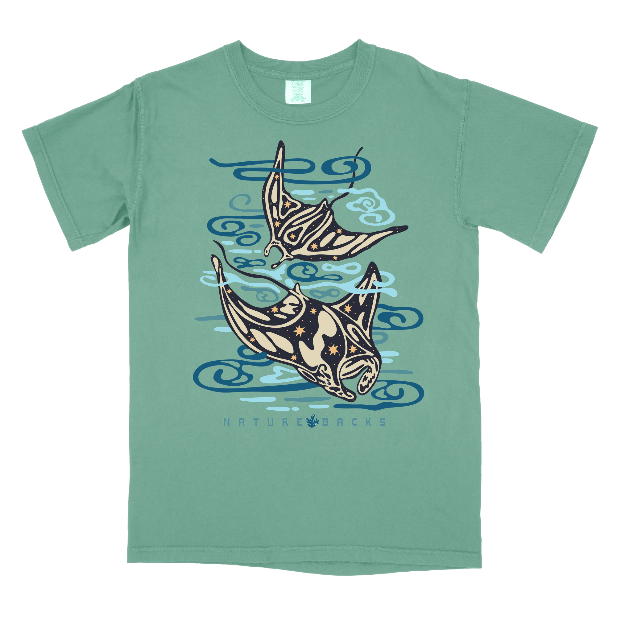 Manta Ray Front Print