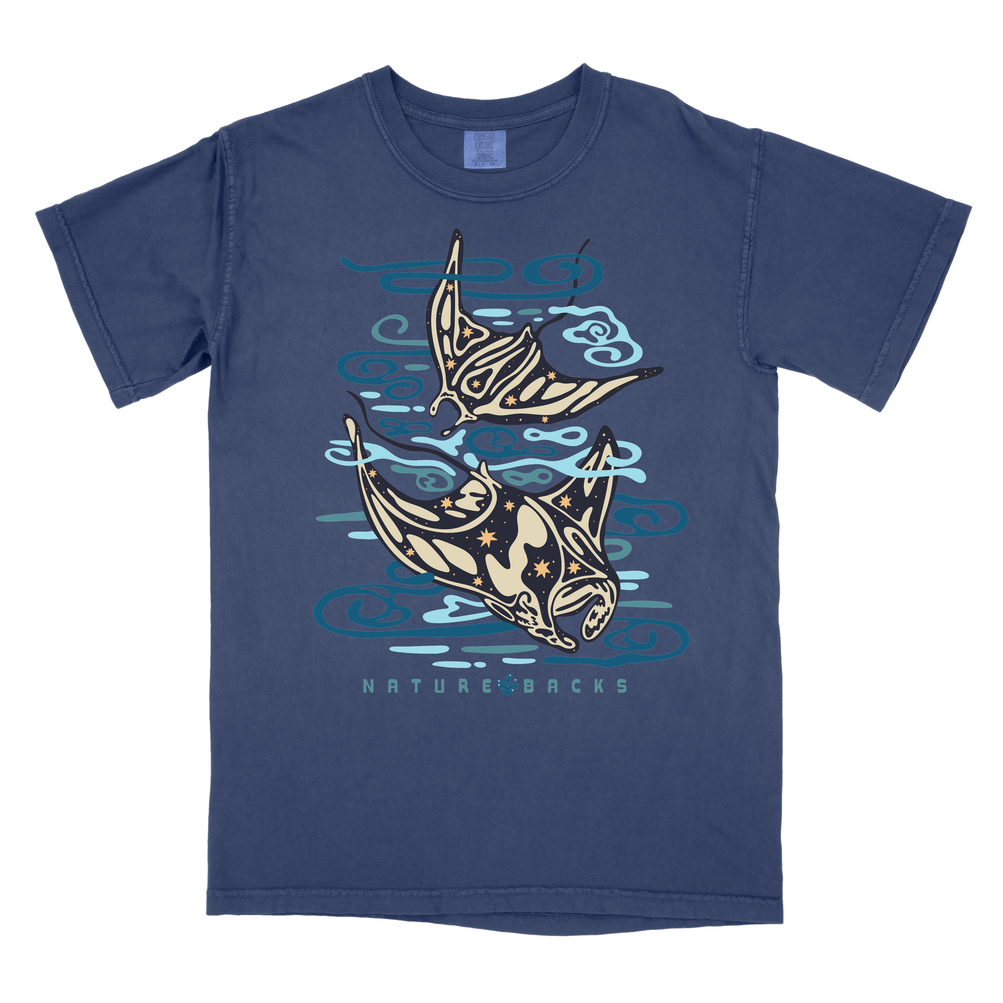 Manta Ray Front Print