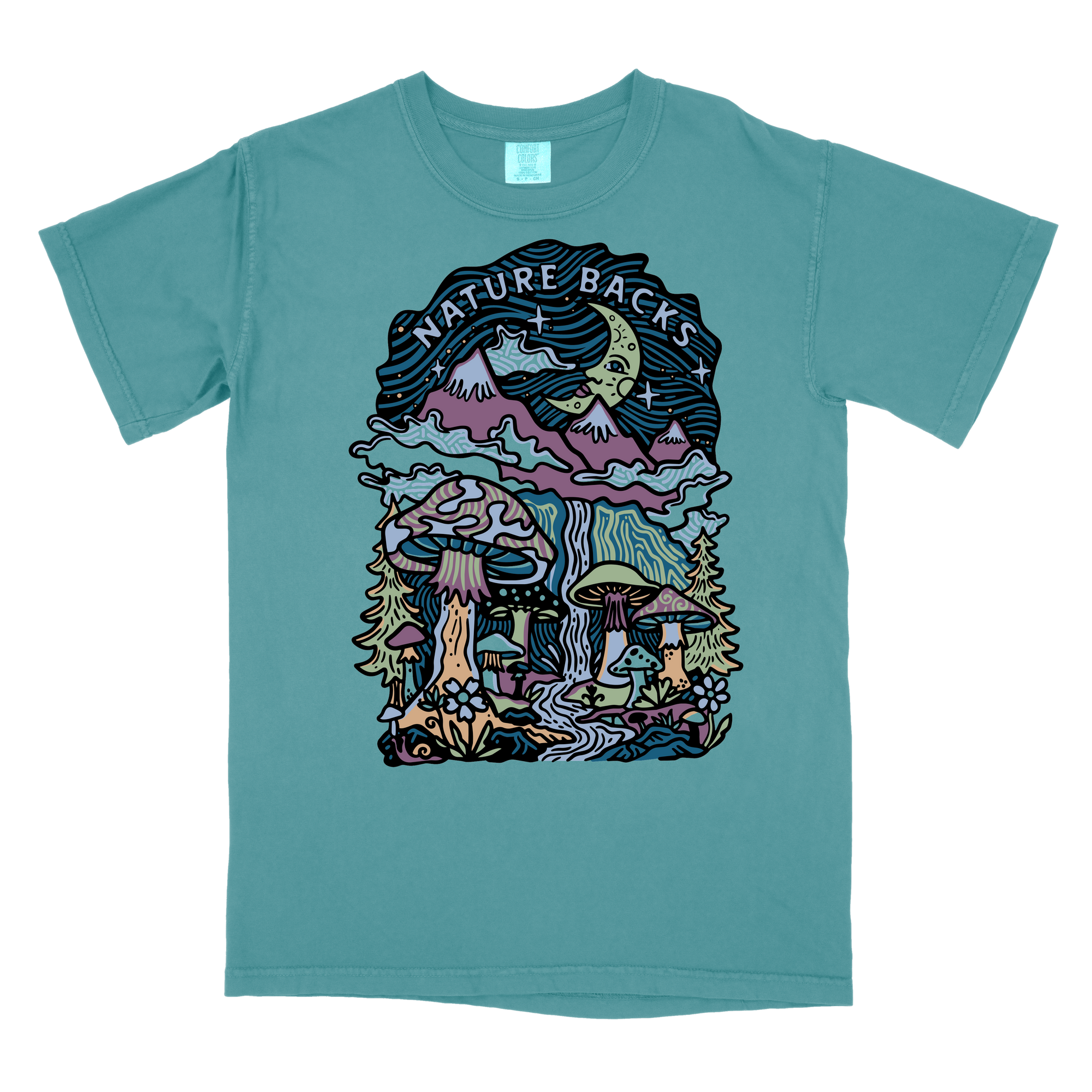 Mushroom Forest Front Print