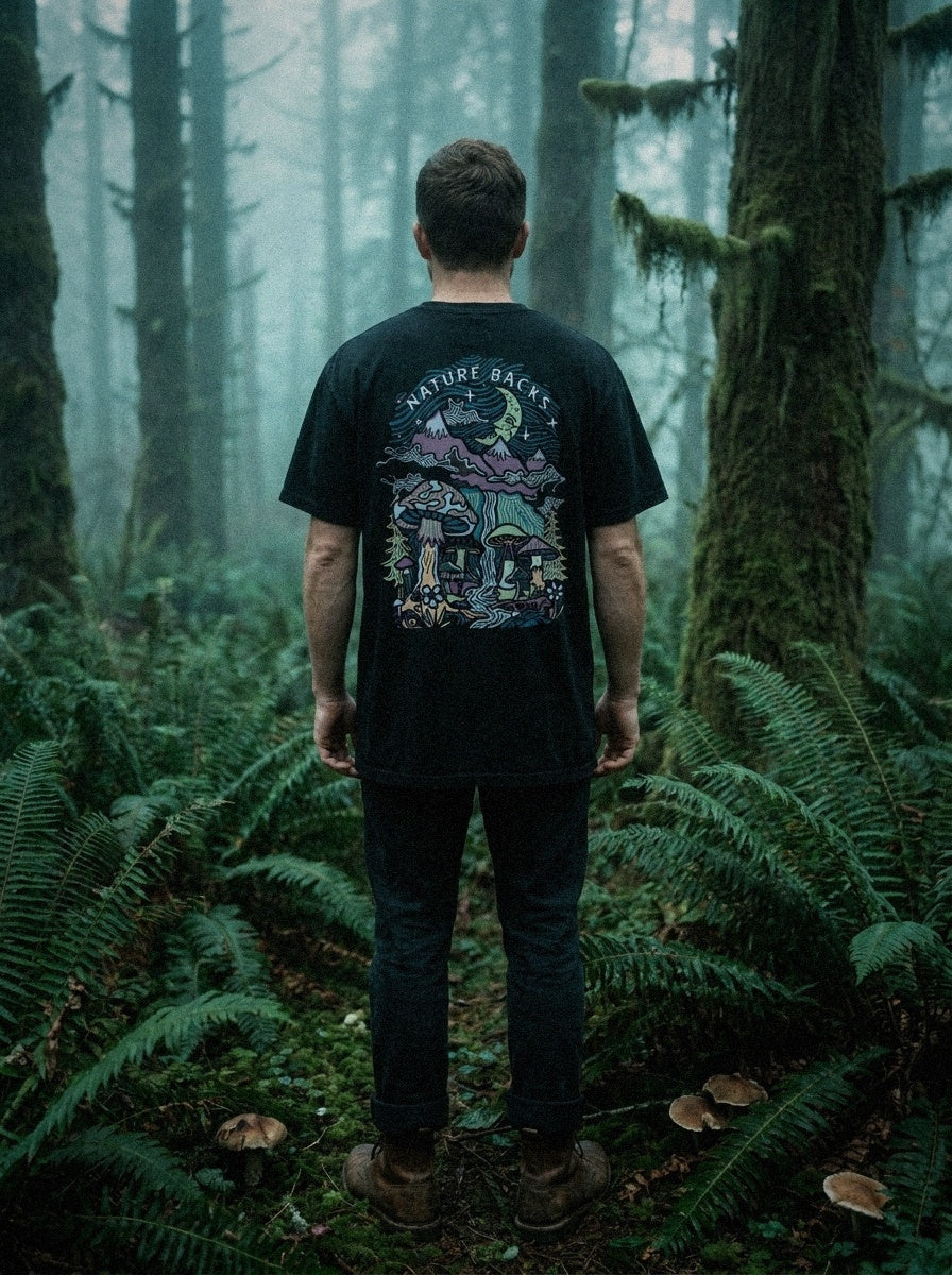 Mushroom Forest Front Print