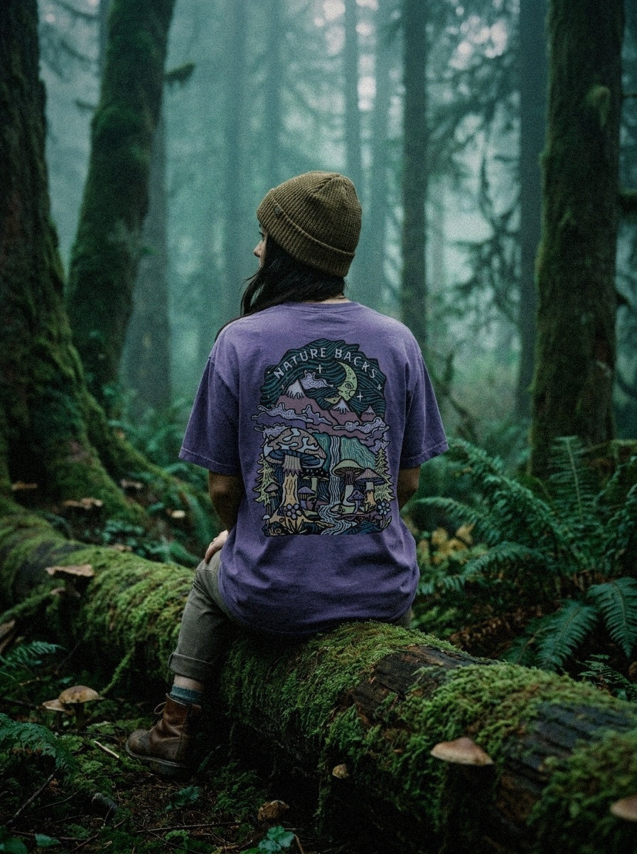 Mushroom Forest Front Print