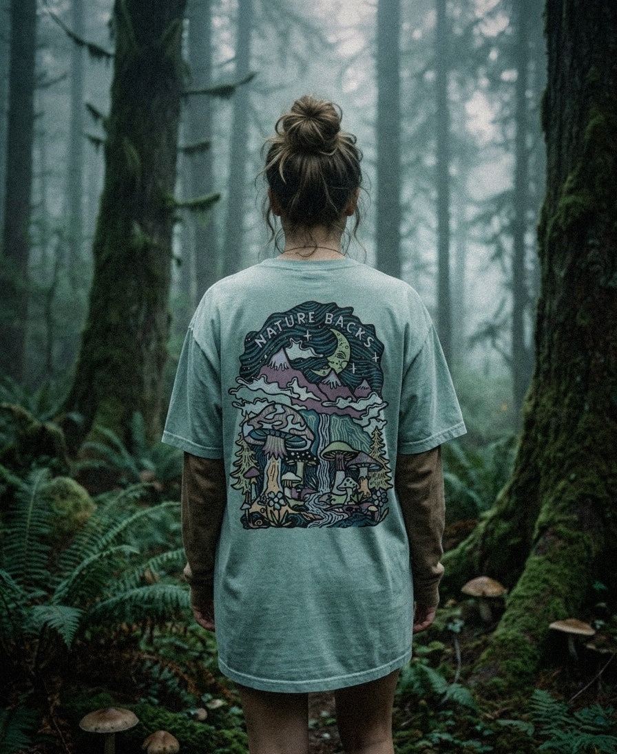Mushroom Forest Front Print