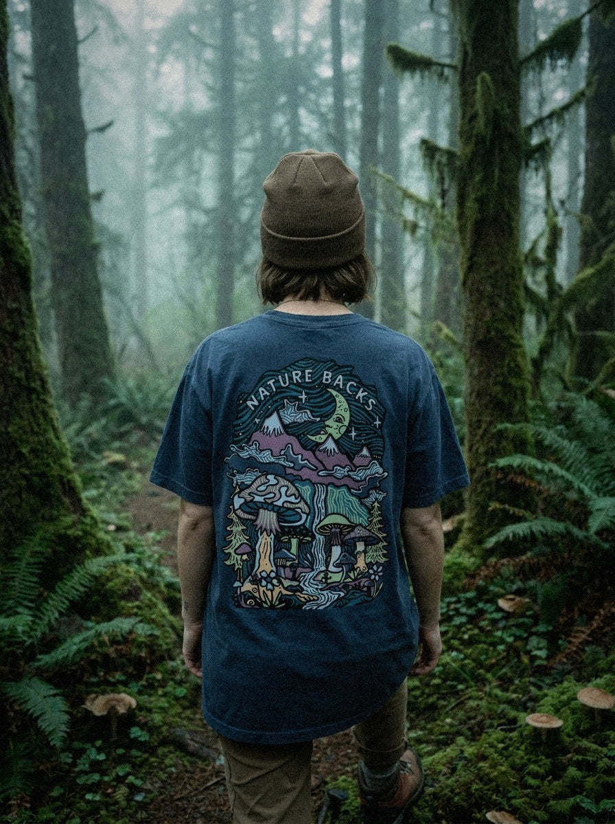 Mushroom Forest Front Print