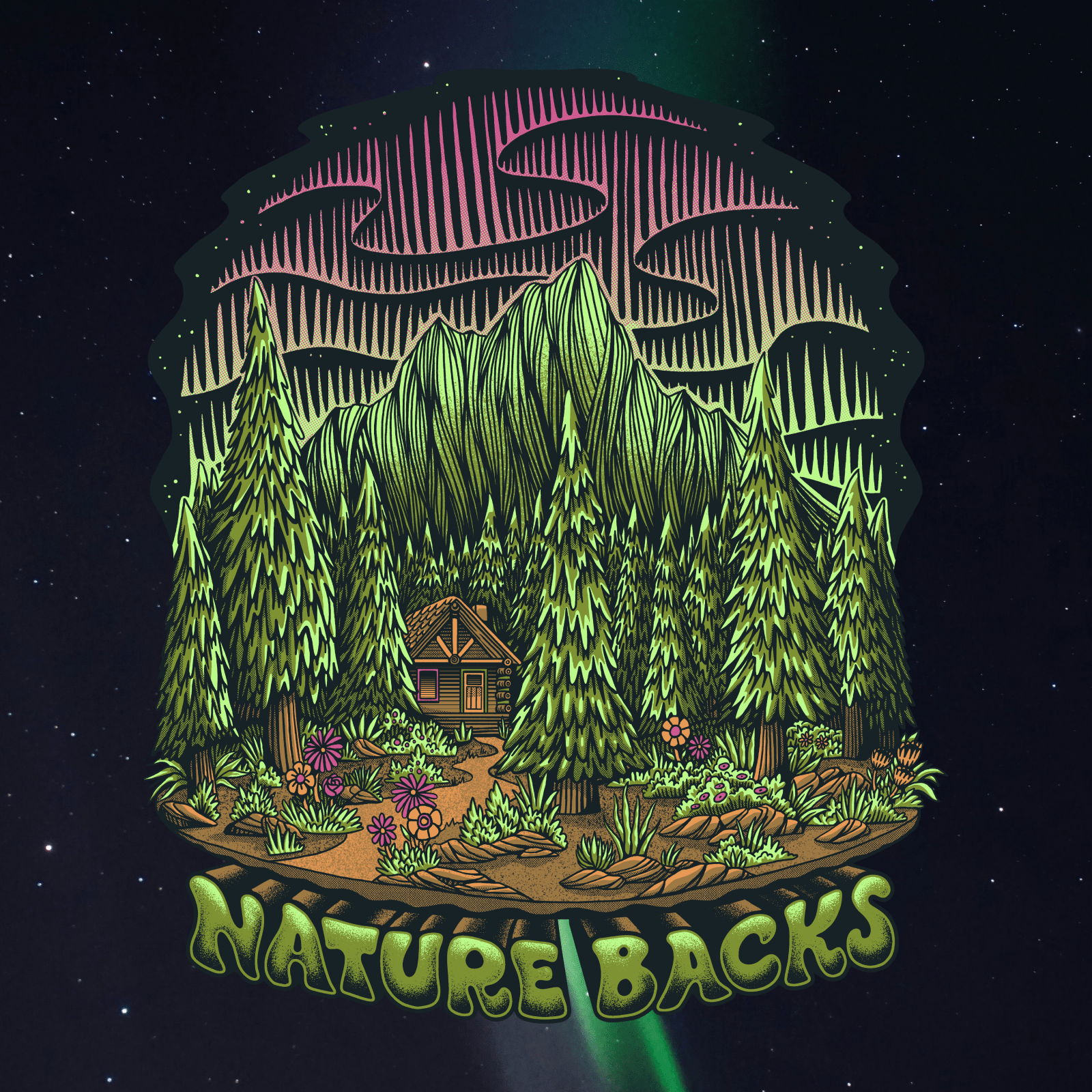 Northern Lights Glow (Hemp) Nature Backs