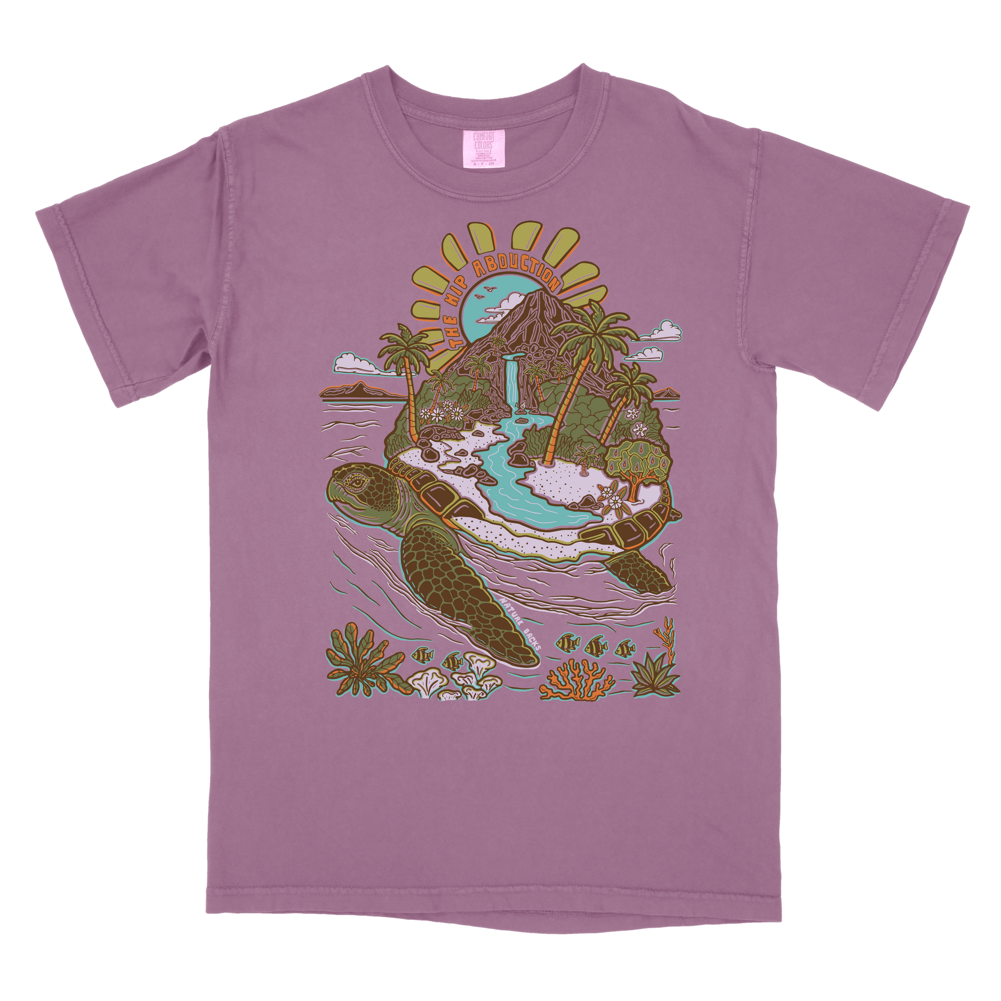 Sea Turtle Island Front Print