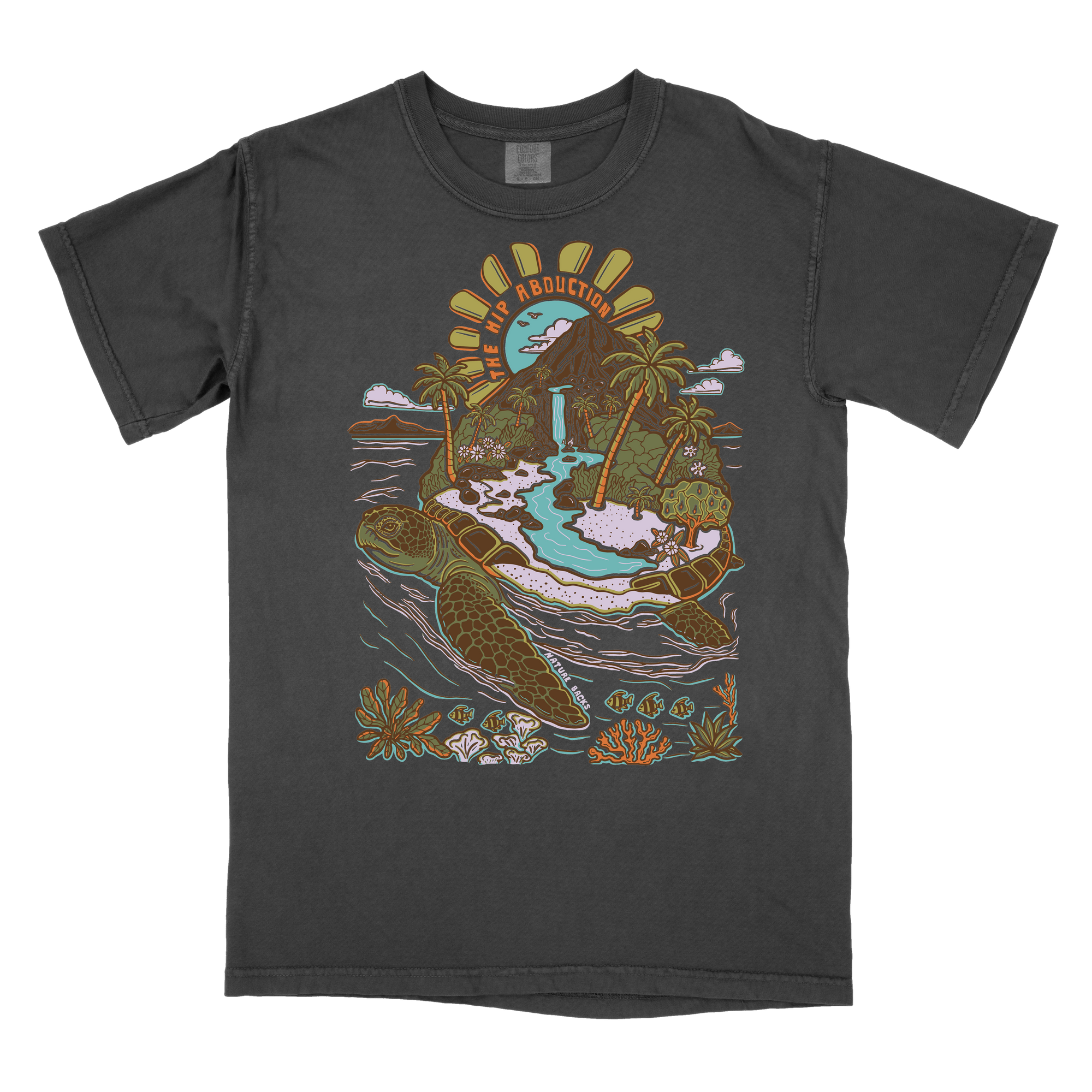 Sea Turtle Island Front Print