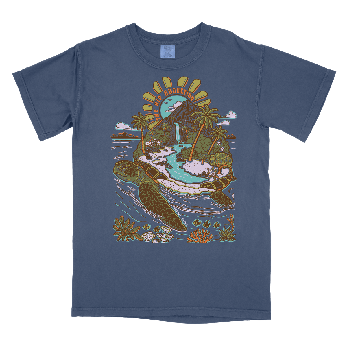 Sea Turtle Island Front Print