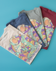 Nature Backs Comfort Colors Vivid Bay Short Sleeve T-Shirt | Nature-Inspired Design on Ultra-Soft Fabric Flatlays