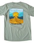 Nature Backs Limited Edition Short Sleeve 100% Organic Cotton T-Shirt | Limited Gradient Bay Short Sleeve made with Eco-Friendly Fibers Sustainably made in the USA 
