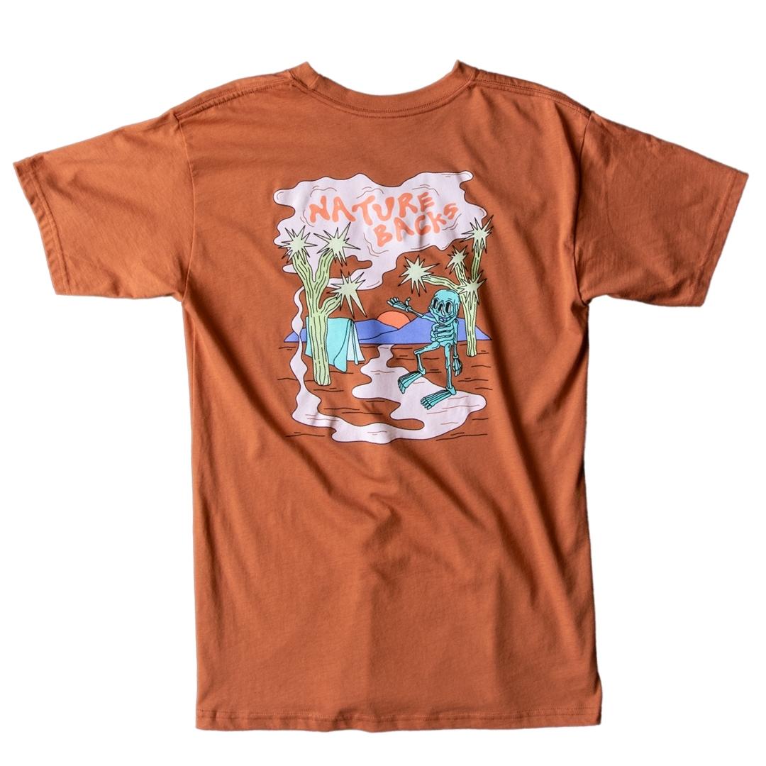 Nature Backs Limited Edition Short Sleeve 100% Organic Cotton T-Shirt | Limited Sundazed Harvest Short Sleeve made with Eco-Friendly Fibers Sustainably made in the USA 