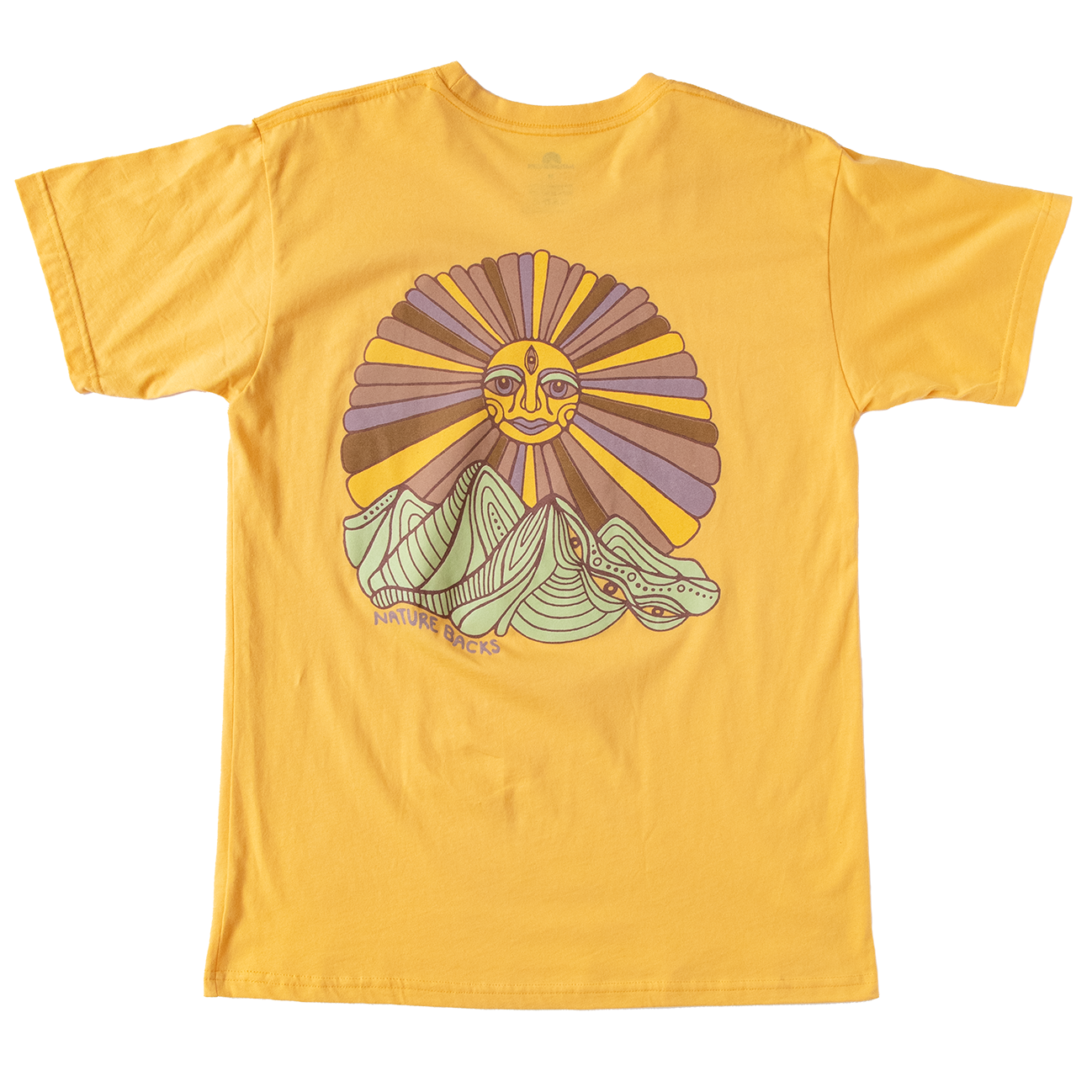 Nature Backs Limited Edition Short Sleeve 100% Organic Cotton T-Shirt | Limited Awaken Citrus Short Sleeve made with Eco-Friendly Fibers Sustainably made in the USA 